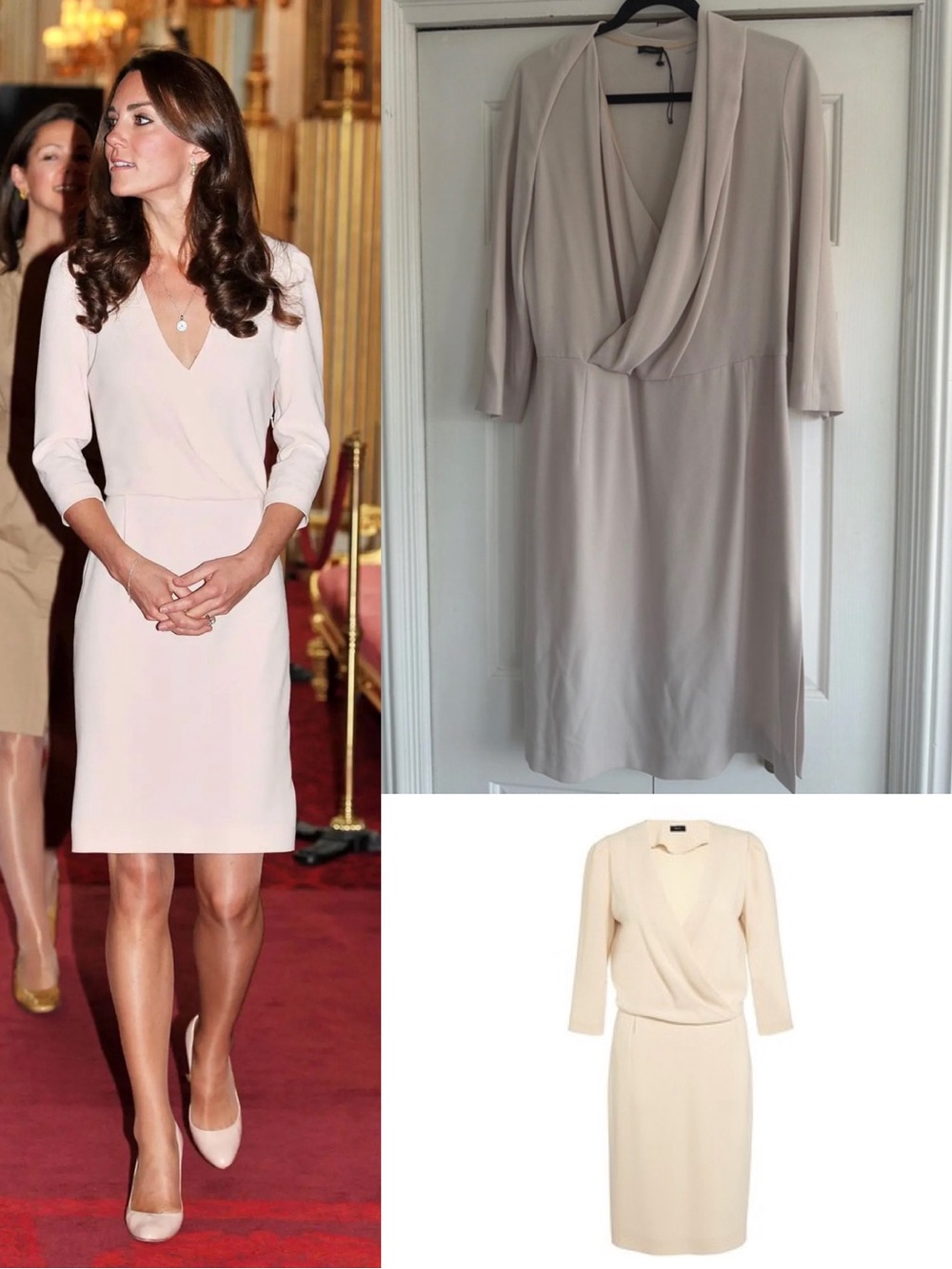 Scala Powder Pink Dress by Joseph-ASO Kate Middleton Royal - Size 44/Lg (Rare)